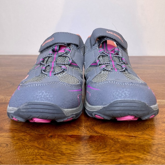 Merrell Girls 6.5 Trail Chaser Hiking Shoes Sneakers Gray Pink - Picture 4 of 11